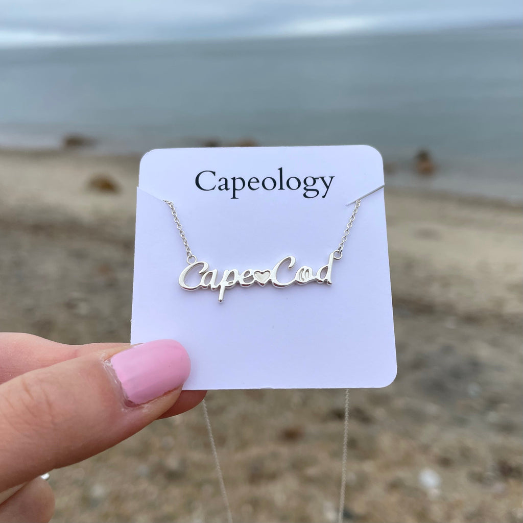 Dainty Cape Cod Script Necklace